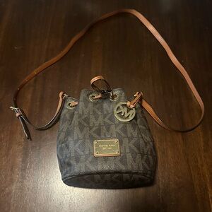 Mk brown leather bag